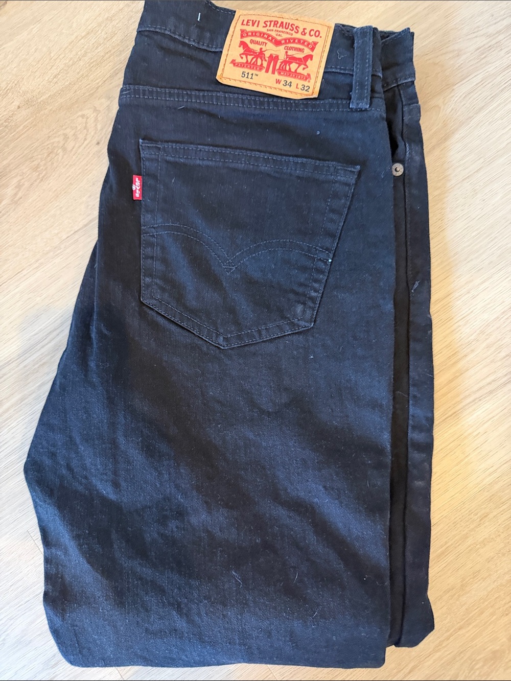 Levi’s 511 Slim Fit Men’s Black Jeans W34 L32